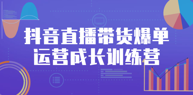 抖音直播带货爆单运营成长训练营，手把手教你玩转直播带货-臭虾米项目网