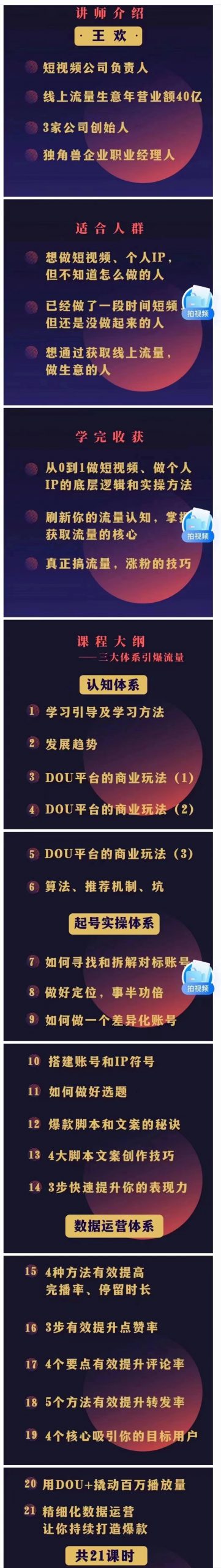 图片[2]-短视频陪跑训练营：从0到1实操起号，教你持续打造爆款！-臭虾米项目网