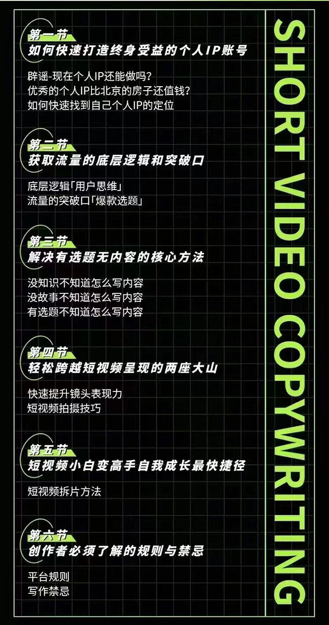 图片[2]-说话就能火的短视频文案课：让不会写文案的人写出可传播的完整文案（19期）-臭虾米项目网