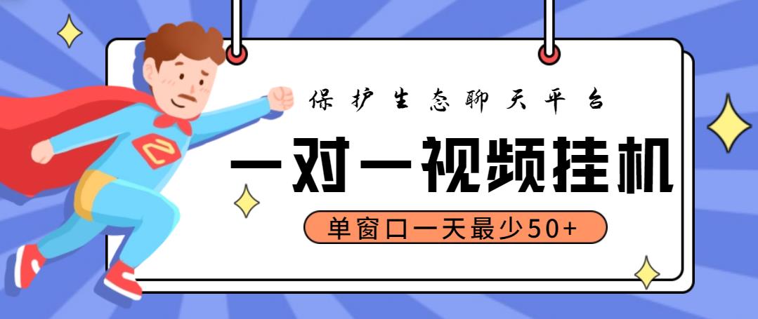 最新保护生态一对一视频挂机聊天项目，单窗口一天最少50+【永久脚本+教程】-臭虾米项目网