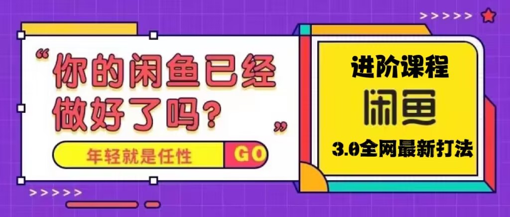 火爆全网的咸鱼玩法进阶课程，单号日入1K的咸鱼进阶课程-臭虾米项目网