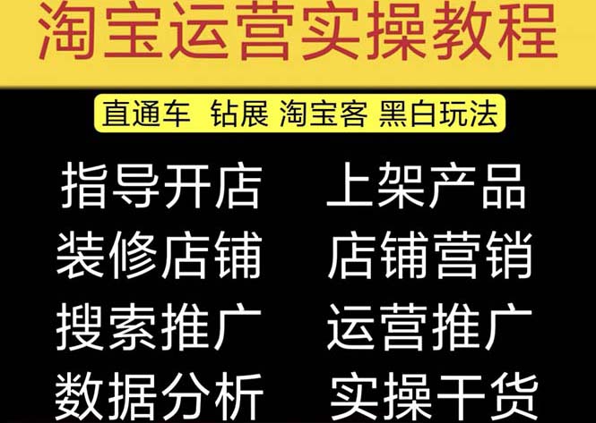 2023淘宝开店教程0基础到高级全套视频网店电商运营培训教学课程（2月更新）-臭虾米项目网