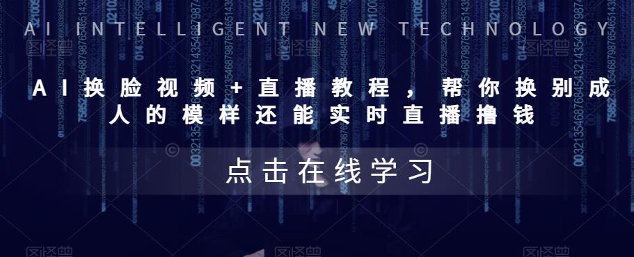 AI换脸视频+直播教程 帮你换成别人的模样还能实时直播撸钱 (教程+配套资料)-臭虾米项目网