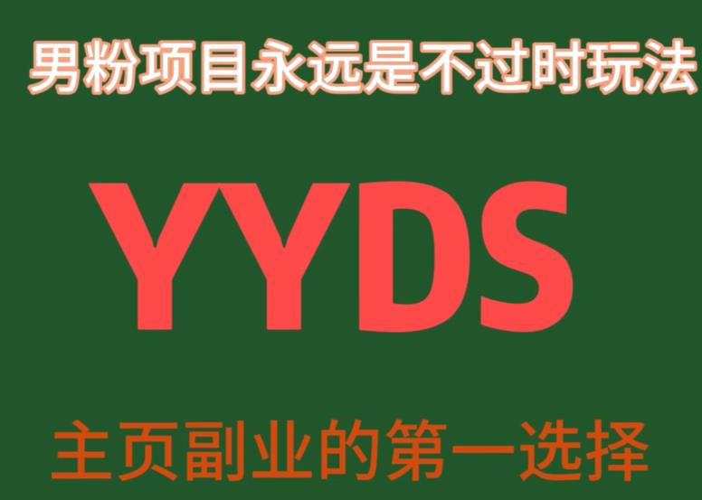 YYDS男粉项目永远是不过时玩法，主业副业的第一选择【揭秘】-臭虾米项目网