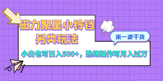 磁力聚星小铃铛另类玩法，小白也可日入500+，熟练操作可月入过万-臭虾米项目网