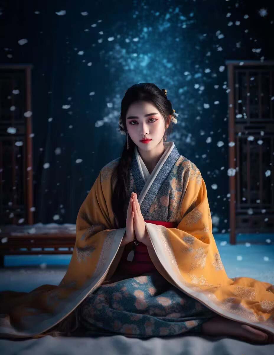 图片[4]-Midjourney关键词-AI生成中国风古装汉服美女人像提示关键词-臭虾米项目网