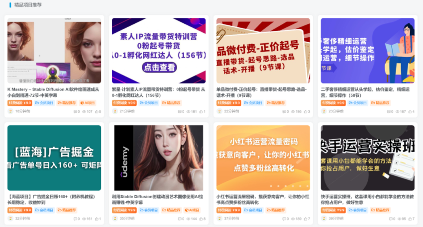 2024年对臭虾米项目网做的一些微调和一些想法-臭虾米项目网