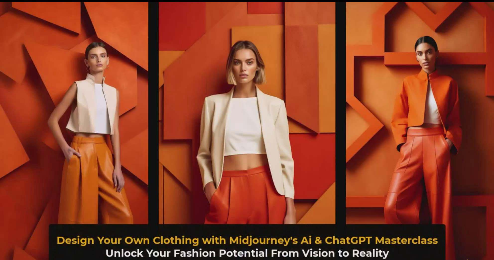 图片[6]-利用 Midjourneys Ai 人工智能设计自己的服装AI大师班-10节课-中英字幕-臭虾米项目网