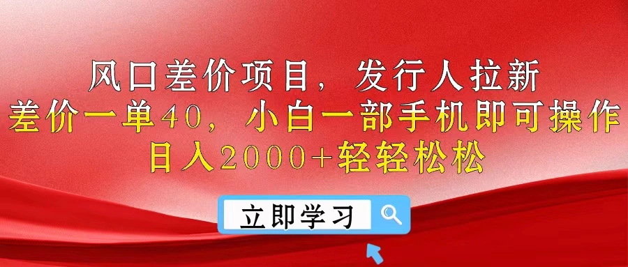 轻松操作的风口差价项目：新手用手机快速上手