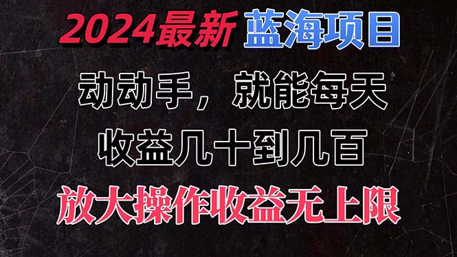 有手就行的2024全新蓝海项目，每天1小时收益几十到几百，可放大操作收…-臭虾米项目网