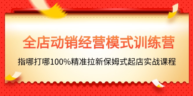 全店动销经营模式揭秘:精准拉新与实战技巧分享 全店动销经营模式揭秘:精准拉新与实战技巧分享