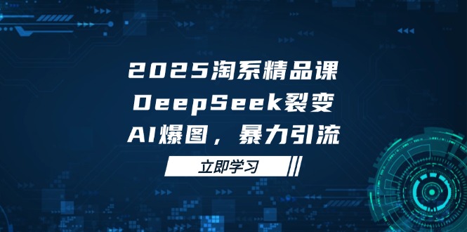 (14639期)2025 淘系精品课,DeepSeek 裂变,AI 爆图,暴力引流-臭虾米项目网