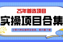 2025年实操六大项目实操演练，挂机类型，AI直播类型，轻资产创业类型，…-臭虾米项目网