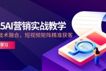 2025AI营销实战教学-5月，IP+AI技术融合，短视频矩阵精准获客-臭虾米项目网