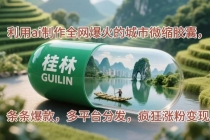 利用ai制作全网爆火的城市微缩胶囊，条条爆款，多平台分发，疯狂涨粉变现-臭虾米项目网