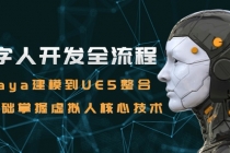 数字人开发全流程：Maya建模到UE5整合，零基础掌握虚拟人核心技术-臭虾米项目网