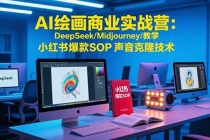 AI绘画商业实战营：DeepSeek/Midjourney/教学 小红书爆款SOP 声音克隆技术-臭虾米项目网
