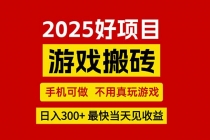 游戏搬砖，手机可做，不用真玩游戏，最快当天见收益，副业创业网创兼职-臭虾米项目网