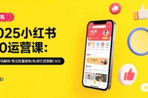 2025小红书3.0运营课：流量密码解析/笔记批量复制/私域引流策略(更新7月)-臭虾米项目网