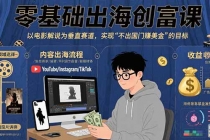 零基础出海创富课：以电影解说为垂直赛道，实现不出国门赚美金的目标-臭虾米项目网