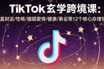 TikTok玄学跨境课：涵盖财运/性格/婚姻爱情/健康/事业等12个核心命理领域-臭虾米项目网