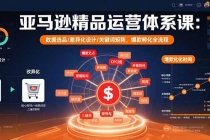 亚马逊精品运营体系课:数据选品/差异化设计/关键词矩阵,爆款孵化全流程-臭虾米项目网