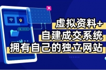 虚拟资料+青云自建资料系统，让你拥有自己的独立网站，日躺200+-臭虾米项目网
