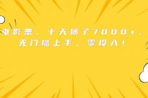靠卖电影票，十天搞了7000+，小白无门槛上手，零投入！-臭虾米项目网