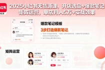 2025小红书无货源课,开店选品+爆款笔记+矩阵运营,单店月入5万+实战效果-臭虾米项目网