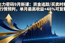 主力密码9月新课：资金追踪/买卖时机/行情预判，单月最高收益+48%可复制-臭虾米项目网
