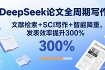 DeepSeek论文全周期写作：文献检索+SCI写作+智能降重，发表效率提升300%-臭虾米项目网