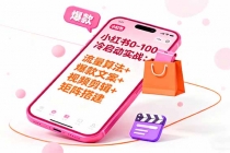 小红书0-100冷启动实战：流量算法+爆款选品+爆款文案+视频剪辑+矩阵搭建-臭虾米项目网