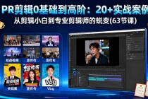 PR剪辑0基础到高阶：20+实战案例，从剪辑小白到专业剪辑师的蜕变(63节课)-臭虾米项目网