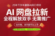 AI网盘推广,完全解放双手,轻松日入500+,真正实现睡后收入-臭虾米项目网