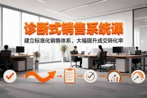 诊断式销售系统课,建立标准化销售体系,大幅提升成交转化率-臭虾米项目网
