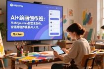 AI+绘画创作班：从Midjourney到艺术创作，全链路培养高薪AI人才，月入3w+-臭虾米项目网