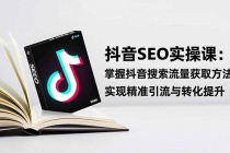 抖音SEO实战引流课：掌握抖音搜索流量获取方法，实现精准引流与转化提升-臭虾米项目网