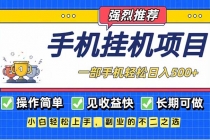 长期可做，见收益快，一部手机，轻松日入500+-臭虾米项目网