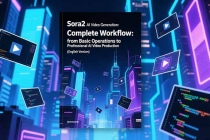 Sora2 AI视频生成的系统教程（英文版）：从基础操作到专业级AI视频制作的完整工作流-臭虾米项目网