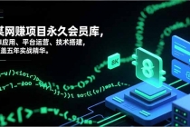 网赚项目永久会员库，AI应用、平台运营、技术搭建，覆盖五年实战精华-臭虾米项目网
