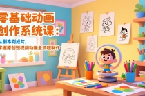 零基础动画创作系统课：从剧本到成片，掌握原创短视频动画全流程制作-臭虾米项目网