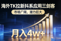 海外TK拉新抖系应用三剑客，市场广阔，潜力巨大，月入1w+-臭虾米项目网
