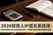 2026财务人IP成长系统课：一套专为财务/会计从业者设计的个人品牌与副业变现系统解决方案-臭虾米项目网