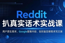 Reddit 扒真实话术实战课：用用户原生需求做 Google 爱推内容，告别盲目猜需求写文案-臭虾米项目网