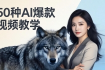 50种AI爆款视频教学：影视级古诗词+治愈萌宠+山海经蛟龙，高阶宝典商业落地-臭虾米项目网
