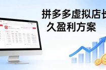 拼多多虚拟店长久盈利方案:实操步骤 + 矩阵思路,日入 1K 不难-臭虾米项目网