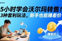 5小时学会沃尔玛转售！3 种套利玩法，新手也能赚差价-臭虾米项目网