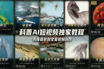 科普造物主AI短视频独家教程：从软件安装、壳隆音色到文案视频创作，零基础快速做爆款-臭虾米项目网
