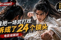 用GPT-Image2，把一段武打对决拆成24个连续镜头，从人物建立、动作衔接、运镜节奏，到情绪爆发-臭虾米项目网