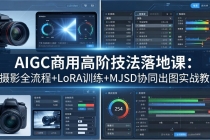 AIGC商用高阶技法落地课：AI摄影全流程+LoRA训练+MJSD协同出图实战教学-臭虾米项目网
